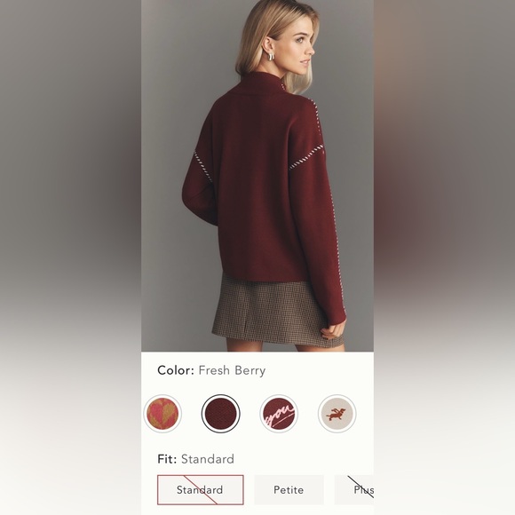 Anthropologie Cary’s Mock-Neck Sweater Size L NWOT - Picture 2 of 13